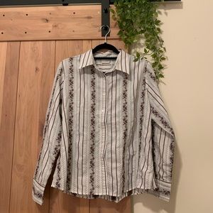 Vintage White Stag Button Up